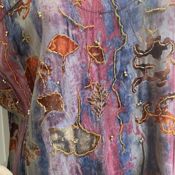 Ana Mori Outfit. Womens OSFM. Beads and stitching. So pretty. - Picture 6 of 14